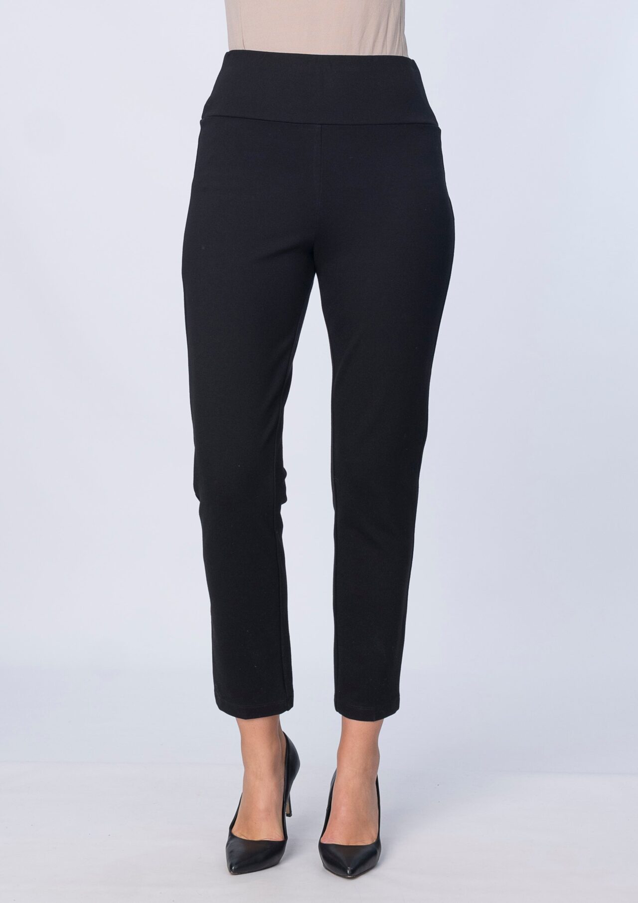 Maglia straight leg Ponti Pants in black or navy - Lesleys of Gawler